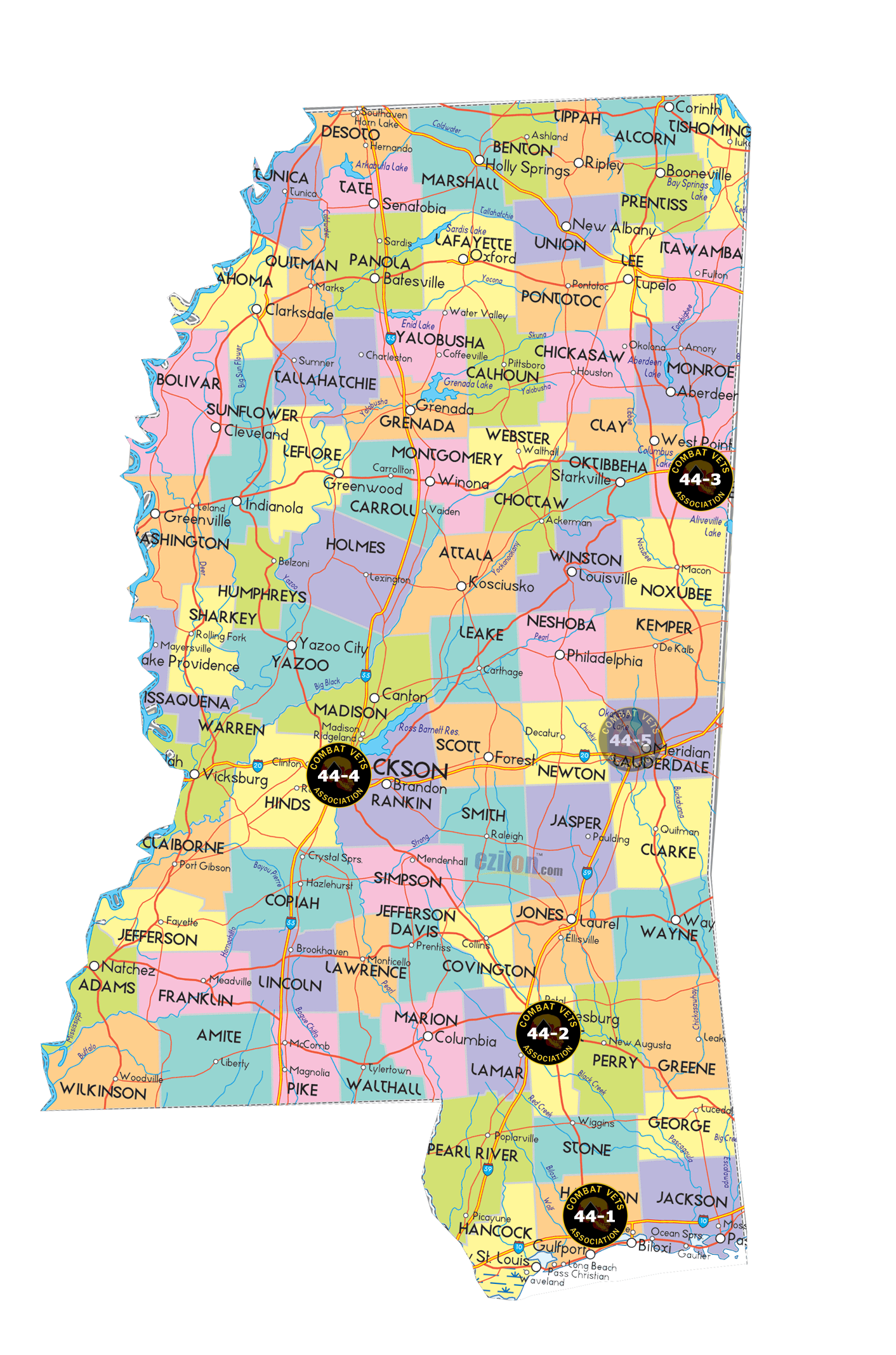 Map of ford county mississippi #9